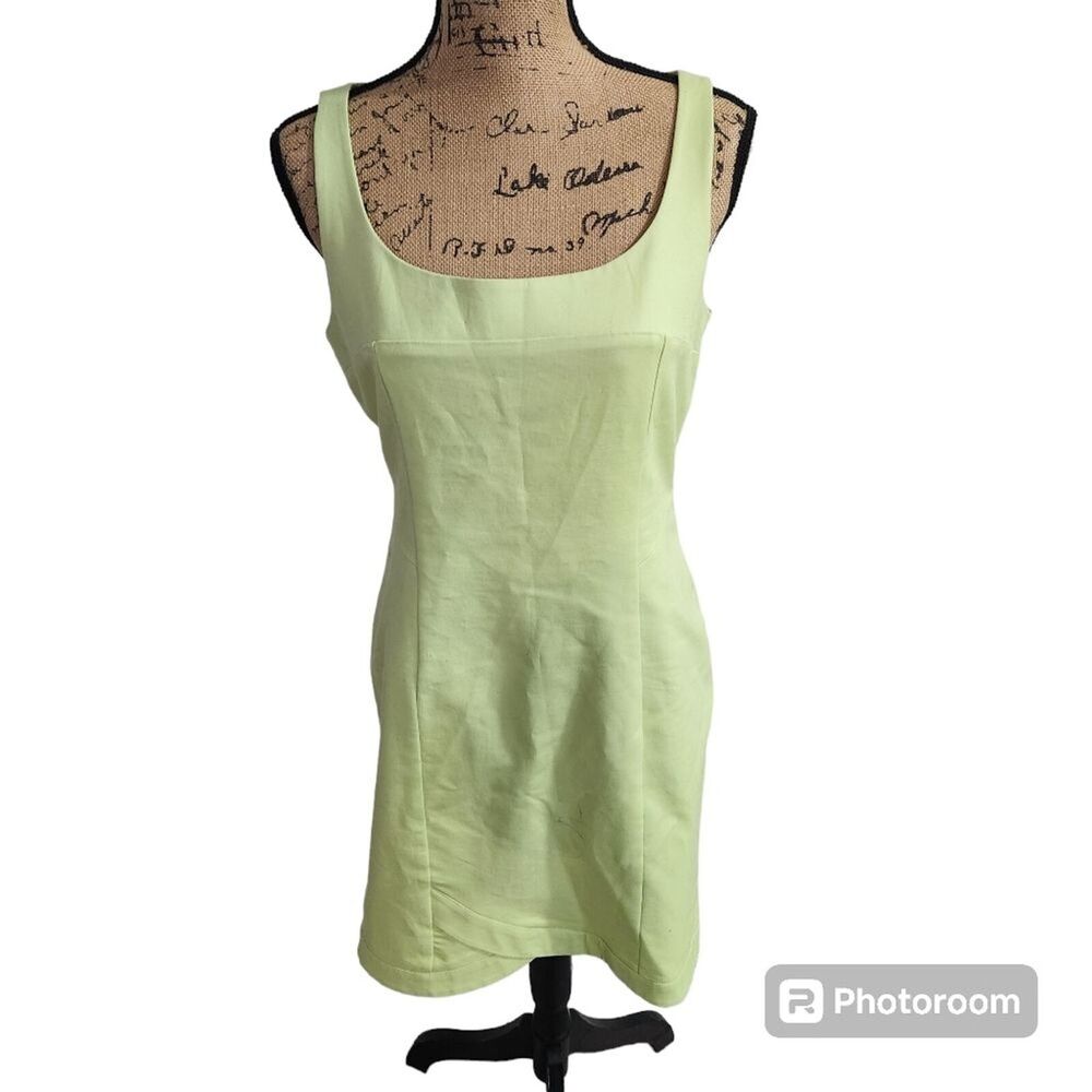 Kenneth Cole New York Mini Dress Wmn SZ 8 Exposed Zipper Y2K Preppy Melon Summer